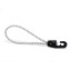 100mm White With Fleck Mini Bungee Hook Tie Pack of 100