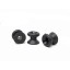 8.0mm Black Lacing Button Pack of 100