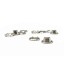 MGR02, 11.9mm ID, Nickel Plated Brass Grommet Eyelet & Washer per 100