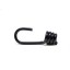 8mm Black Bungee Hook, Plastic Coated Wire Pack of 100
