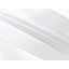200cm White Spiral 10mm Open Ended Zip Single, Twin Tab, Non-Lock Slider