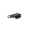 6mm Black Spiral Zip Slider, Single Tab, Auto-Lock