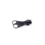 6mm Black Moulded Zip Slider, Twin Tab, Non-lock per 100