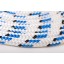 12mm White/Blue Braidline Double Braided Cord Polyester Rope