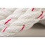 18mm White/Red Nylon 3 Strand Rope